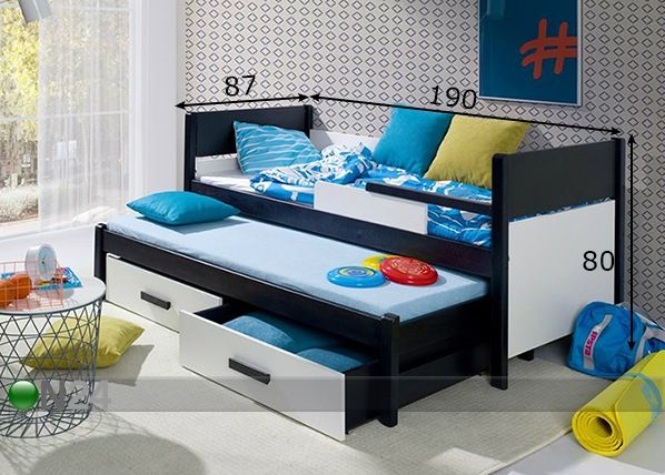 Комплект 2-местной кровати 80x180 cm размеры