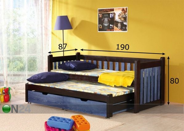 Комплект 2-местной кровати 80x180 cm размеры