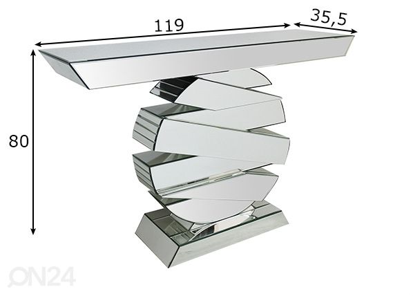 Консольный стол 35,5x119 cm размеры