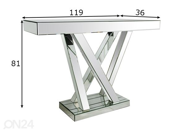 Консольный стол 36x119 cm размеры
