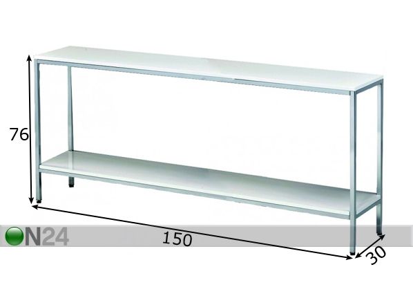 Консольный стол Cava 150 cm размеры