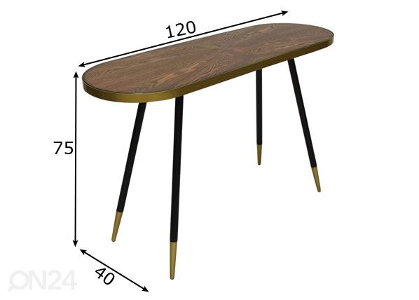 Консольный стол Facett размеры