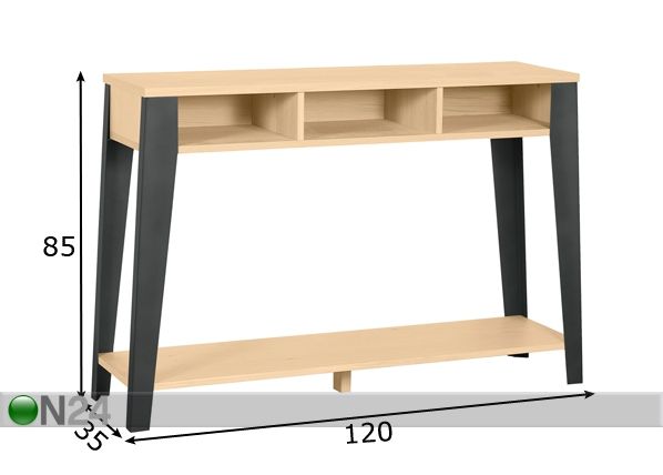Консольный стол Forge размеры