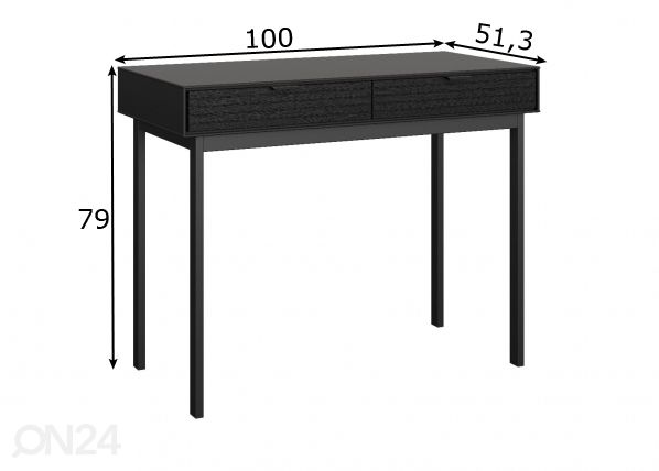 Консольный стол Soma размеры
