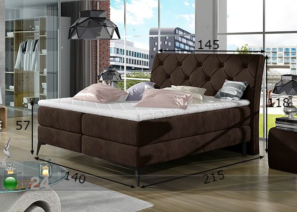 Континентальная кровать с ящиком 140x200 cm