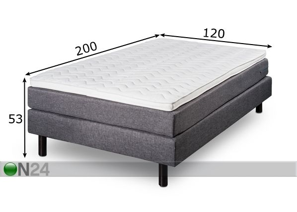 Континентальная кровать 120x200 cm размеры