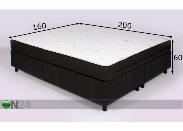 Континентальная кровать Aloe Vera Plus 160x200 cm размеры