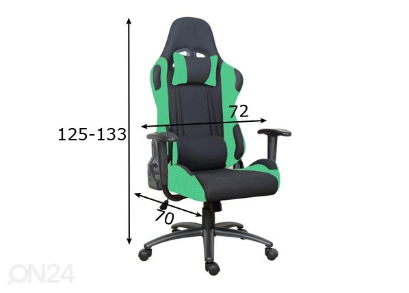 Кресло геймерское Sport размеры