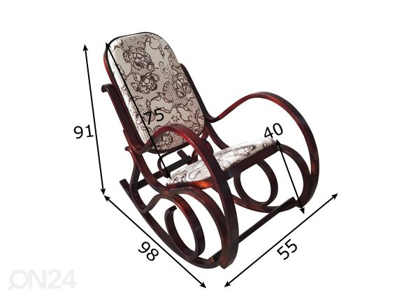 Кресло-качалка размеры