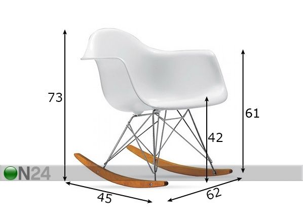 Кресло-качалка Fonti II размеры
