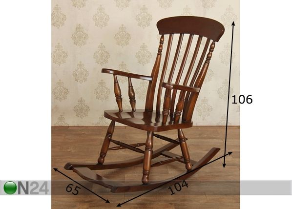 Кресло-качалка Mahagon размеры