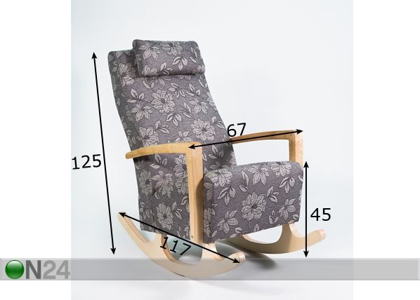 Кресло-качалка Mira 2 размеры