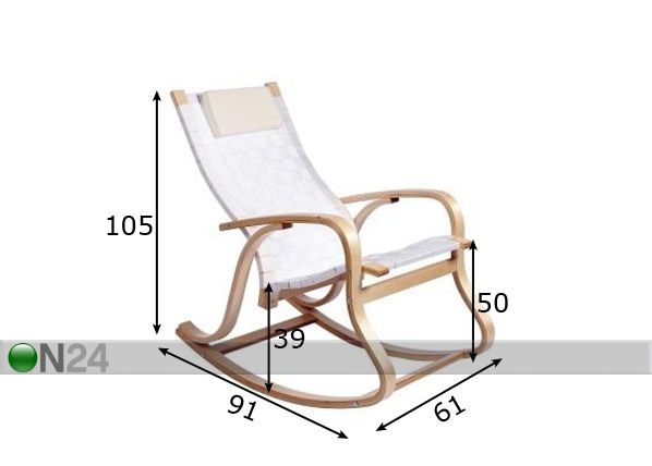 Кресло-качалка Suvi размеры