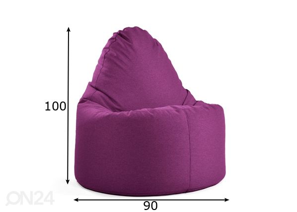Кресло-мешок Jacky Style 380L размеры