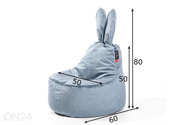 Кресло-мешок Qubo Baby Rabbit размеры