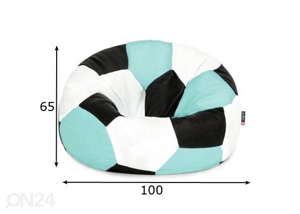 Кресло-мешок Qubo™ Play (ball) Ronaldo размеры
