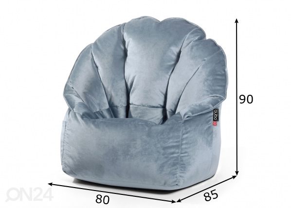 Кресло-мешок Qubo Shell размеры
