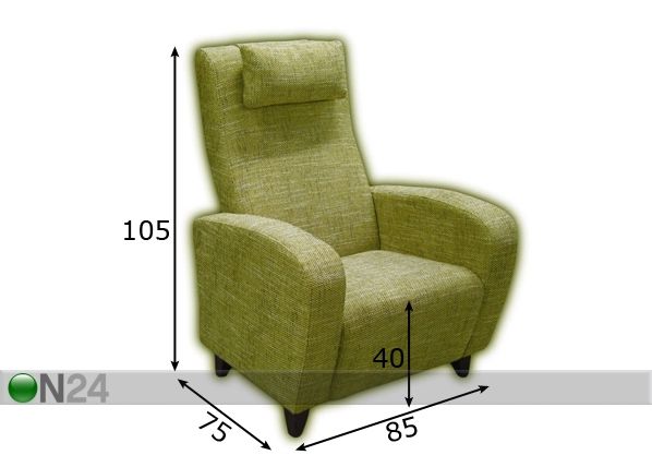 Кресло Beata размеры