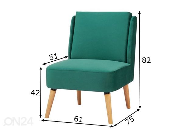 Кресло Fou размеры