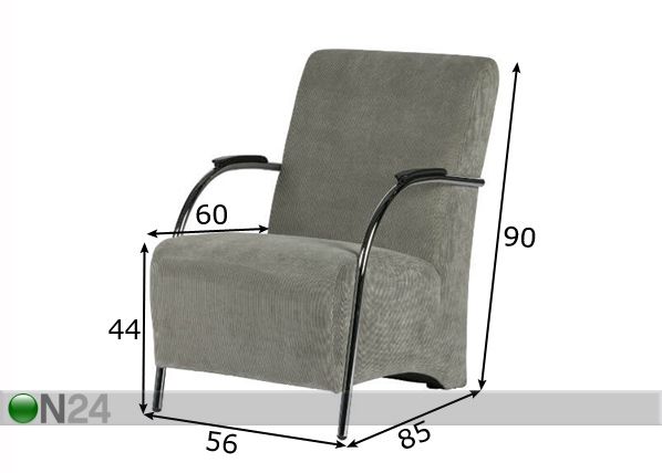 Кресло Halifax размеры