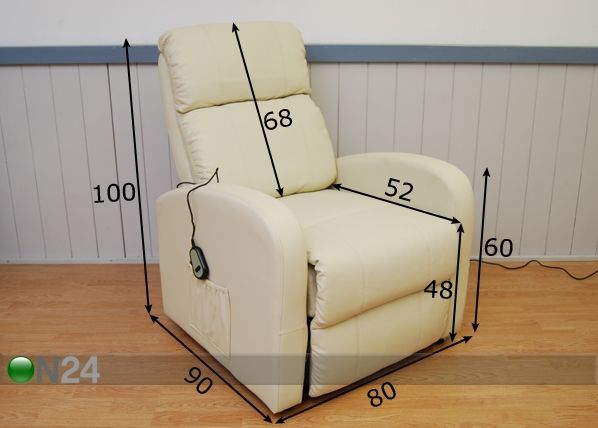 Кресло Hansen с электрической подножкой размеры