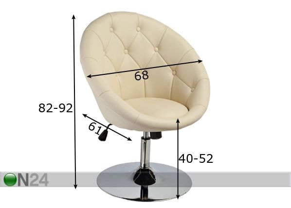 Кресло Hoker размеры