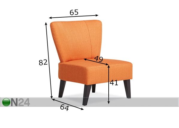 Кресло Kenya размеры