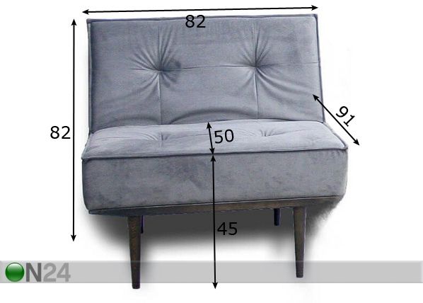 Кресло Line размеры