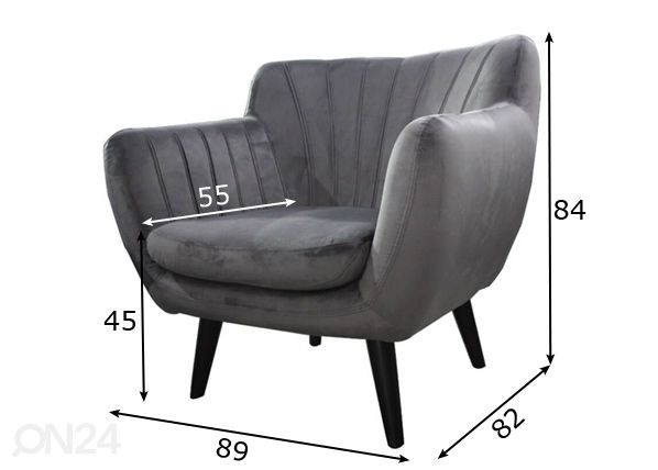 Кресло Lux размеры