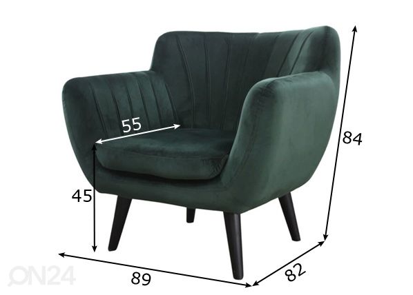 Кресло Lux размеры
