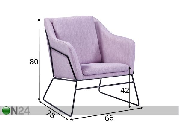 Кресло Monroe размеры