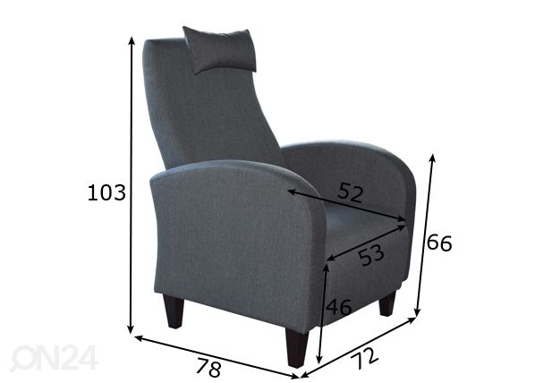 Кресло Polo размеры