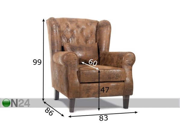 Кресло Premier размеры