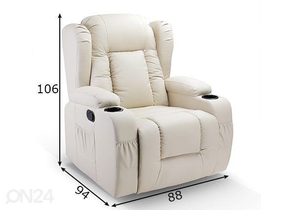 Кресло Recliner / Массажное кресло размеры