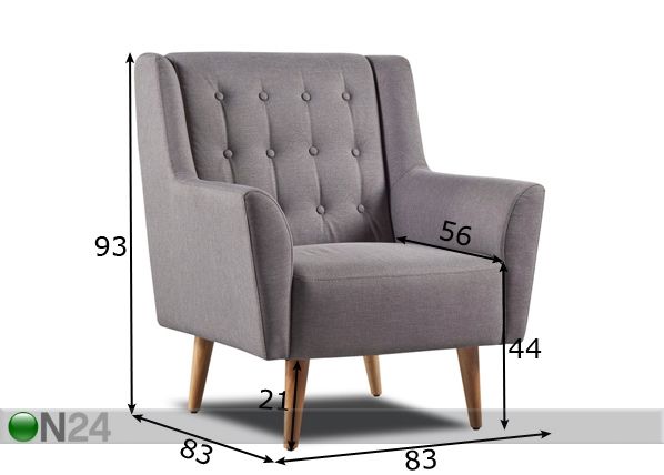 Кресло Sage размеры