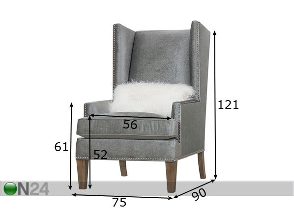 Кресло Silva размеры