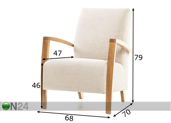 Кресло Solo размеры