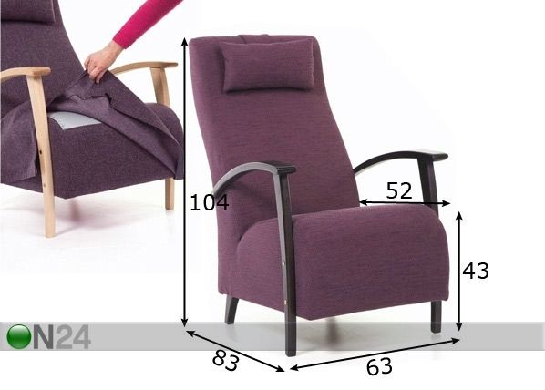 Кресло Wiivi со съёмной обивкой размеры