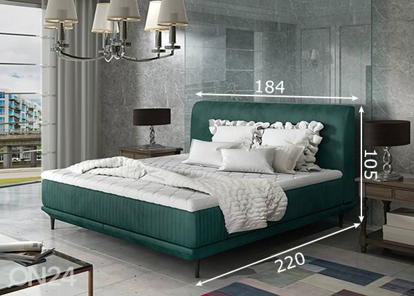 Кровать с матрасом 180x200 cm размеры