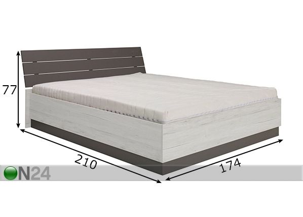 Кровать с подъёмным дном 160x200 cm размеры
