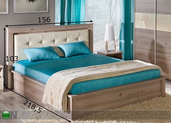 Кровать с подъёмным дном V21 140x200 cm размеры