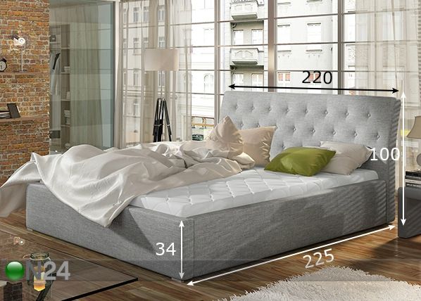 Кровать с ящиком 200x200 cm размеры