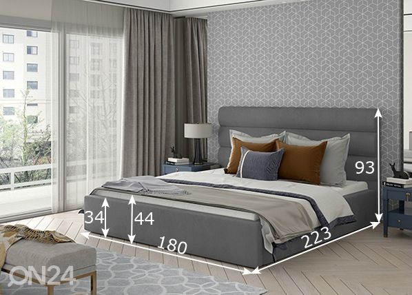 Кровать с ящиком Caramel 160x200 cm размеры