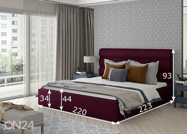 Кровать с ящиком Caramel 200x200 cm размеры