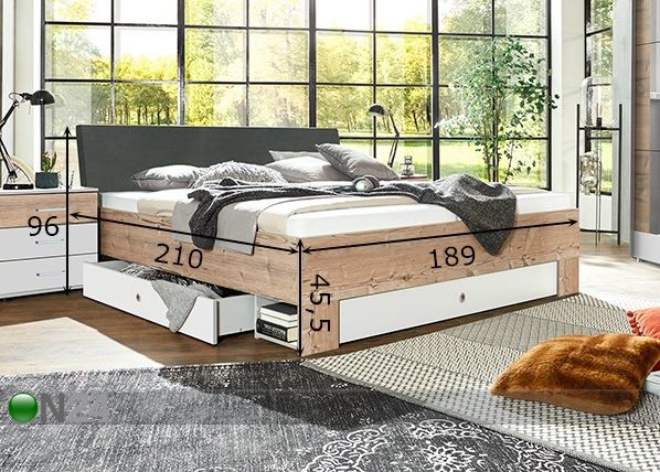 Кровать с ящиком Mexico 180x200 cm размеры