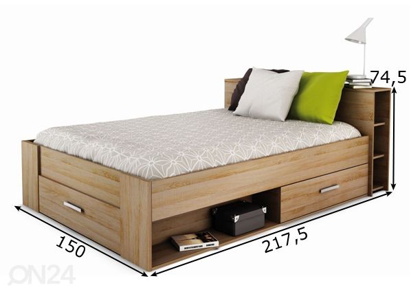Кровать 140x190 cm размеры