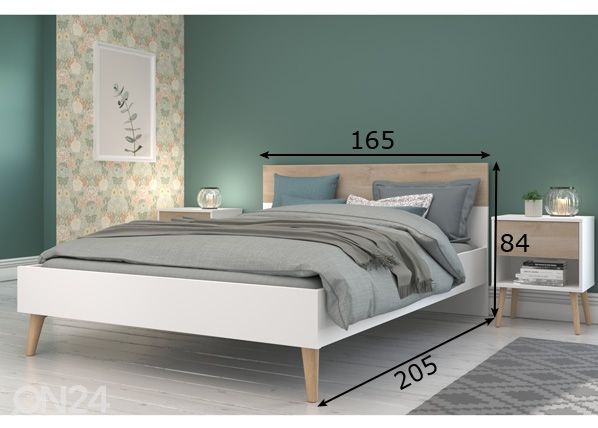 Кровать Aalborg 160x200 cm размеры