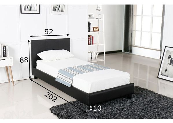 Кровать Abel 90x200 cm размеры
