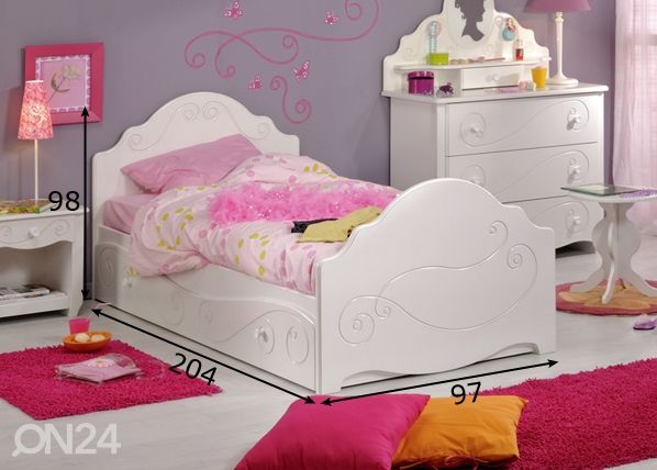 Кровать Alice 90x200 см размеры