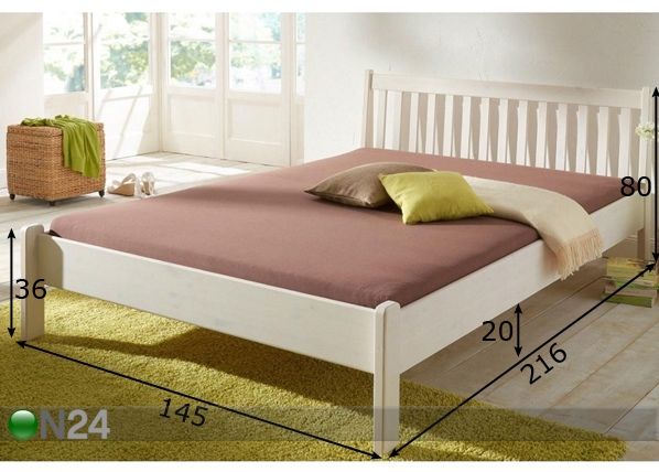 Кровать Bella 140x200 cm размеры